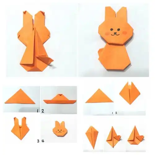 笔记灵感#小兔子折叠步骤#2023兔子折纸#手工折纸#兔子#折纸#兔兔