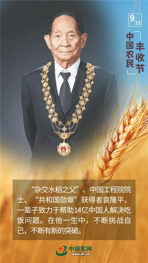 海报|中国农民丰收节,人们为何纷纷忆起袁隆平?