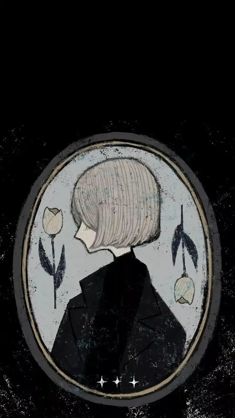 一组超好看的暗黑哥特系插画手机壁纸!