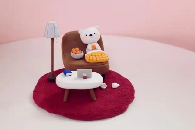 小熊粘土制作教程(超轻粘土可爱家具教程)