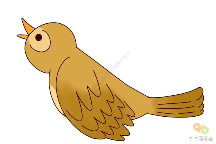 云雀卡通简笔画