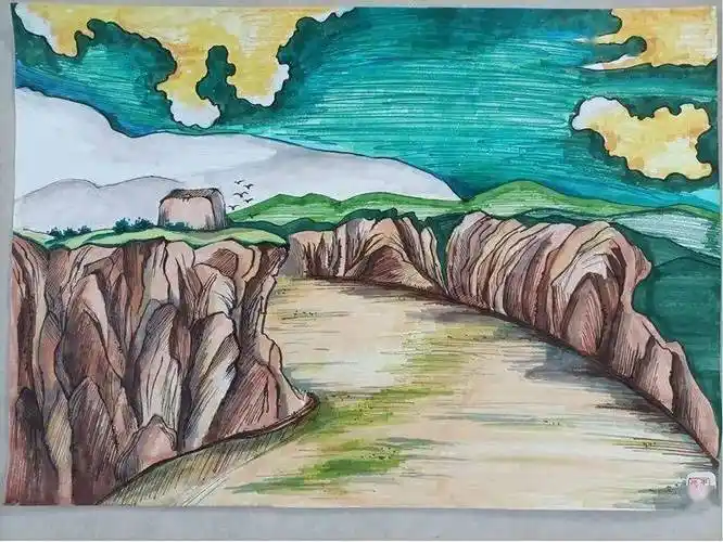 守护母亲河一一"童画黄河"优秀作品展