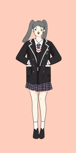 一组jk制服女孩|插画|商业插画|asud - 原创作品 - 站酷 (zcool)