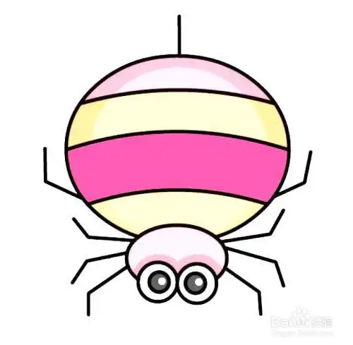 蜘蛛简笔画彩色步骤