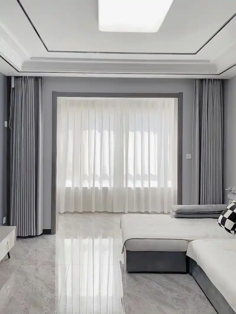 灰色窗帘才是简单又高级!