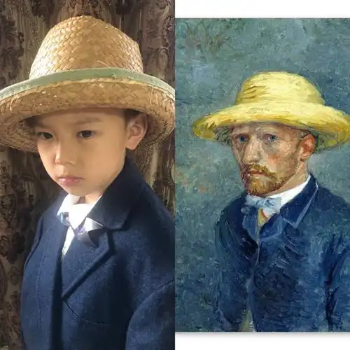 放下手机,你能干些什么?——西门小学二5班"世界名画模仿"