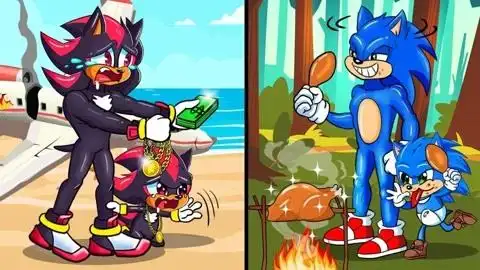 索尼克动画:索尼克家族vs暗影家族,被困荒岛,该如何逃离呢?