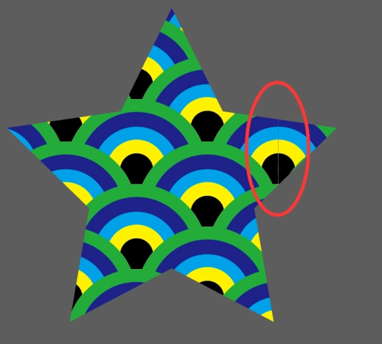 然后你就可以画别的图形,用刚刚建立的图案来填充了.