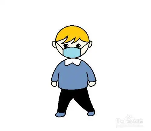 怎么画戴口罩的男孩