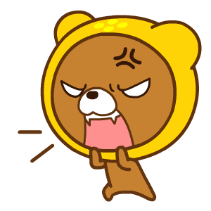 卡通大喊张大嘴小熊gif动图_动态图_表情包下载_soogif