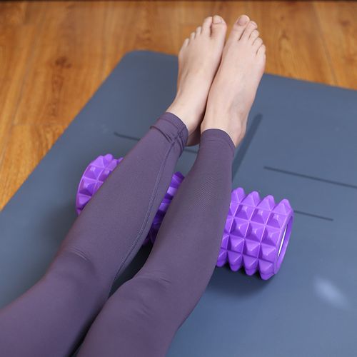 月牙瑜伽柱空心泡沫轴浮点瑜伽柱健身滚腿瑜伽柱肌肉放松滚轴批发