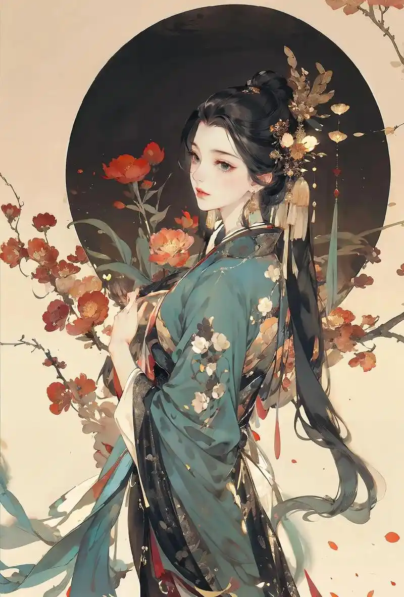 你不能错过的古装美人画卷.听说美人和花花更配 #古装仙女插画 - 抖音