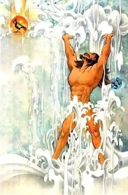 盘古是一个什么样的人话说盘古一个开天辟地的巨人