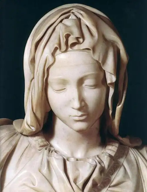 圣母怜子图 详细 1 , 油 通过 michelangelo buonarroti (1475-1564