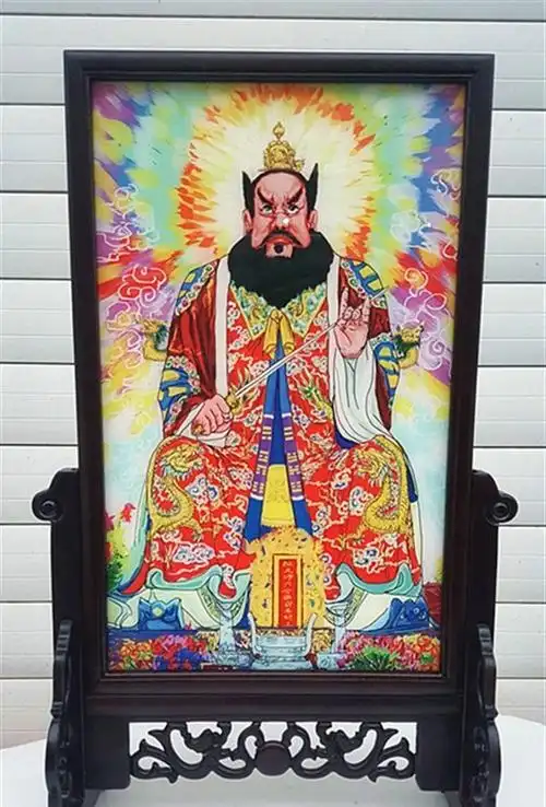画像张天师天师道士法物道教神像摆件祖师道场国画