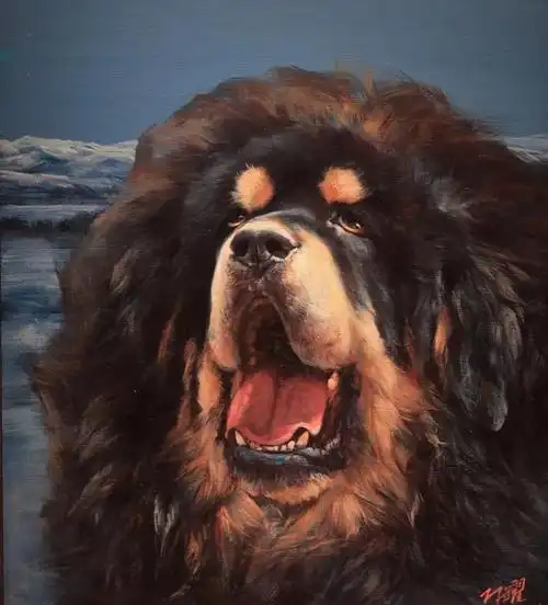 清源人物| "对话林跃"—坚守传统写实油画的"中国藏獒画家第一人"