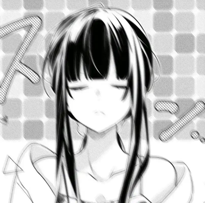 动漫女生头像』黑白女漫头』御姐酷可爱