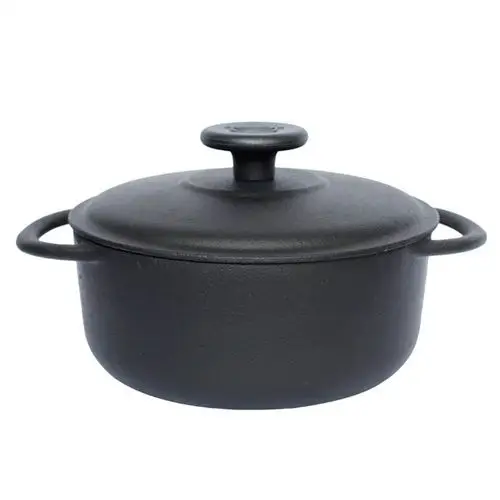 jill may 铸味 汤锅双耳锅加厚单底18cm小铁锅燃气电磁灶通用锅具珐琅