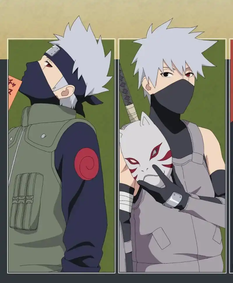 #火影忍者# 卡卡西老师与宇智波鼬年轻时,都是暗部成员