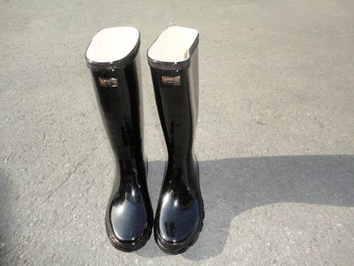 潮劳保雨鞋全橡胶上海中筒雨靴男女防水工业老式水靴 双钱高筒 37