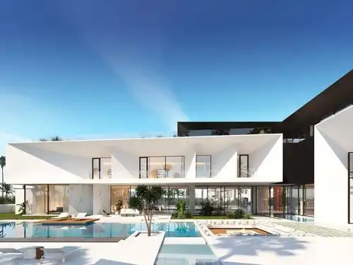 阿拉伯土豪的极简别墅,这么玩,太高级了!_建筑事务所