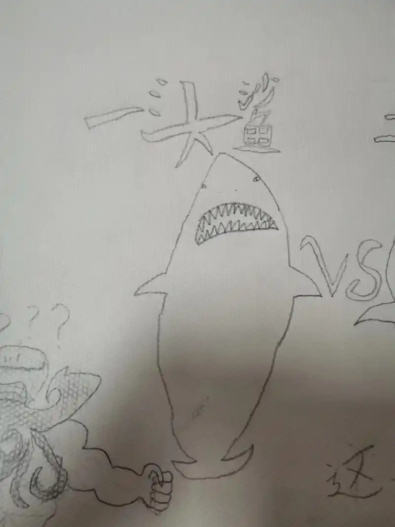 巨齿鲨三头鲨五头鲨. - 抖音