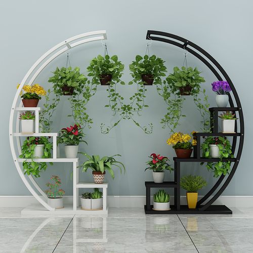 > 颍逸轩旗舰店 > 圆形花架置物架室内装饰铁艺多层客厅阳台落地式