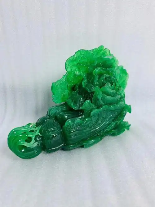 清代老翡翠白菜