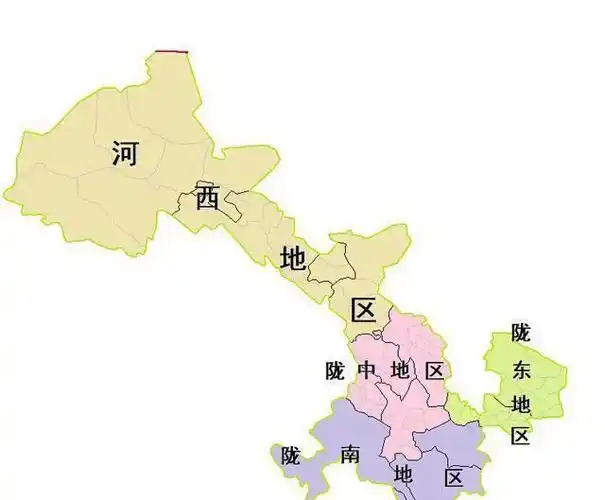 甘肃地形呈狭窄长状,传统上把平凉,庆阳等称作陇东地区;把天水,陇南