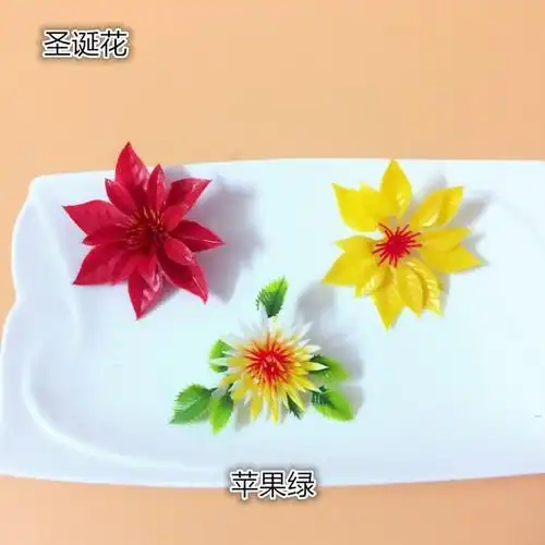 酒店刺身摆盘装饰花草冷菜盘特色日韩料理寿b司摆件围边仿真玫瑰