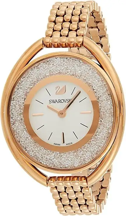 swarovski 施华洛世奇 *line 椭圆玫瑰金色手链手表