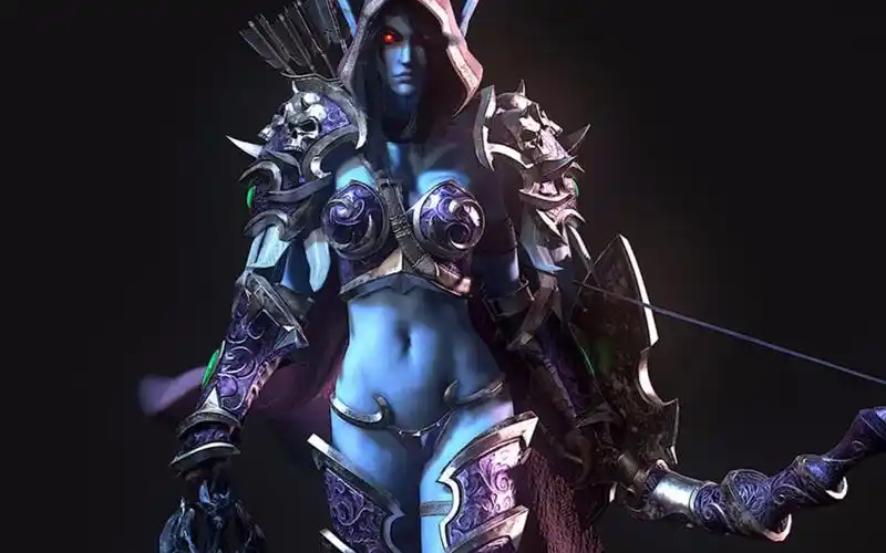 魔兽 粉丝制作 超性感希尔瓦娜斯女王 猫步秀