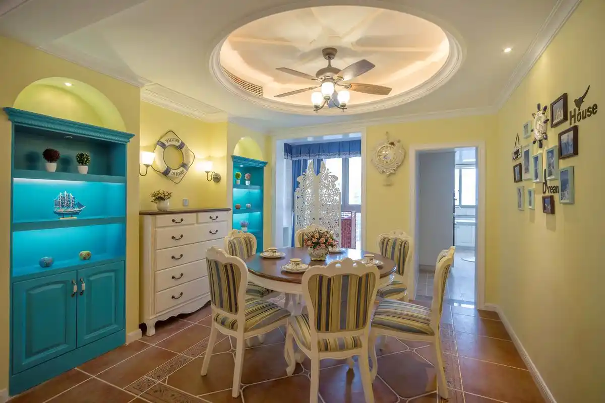 地中海田园风餐厅设计图