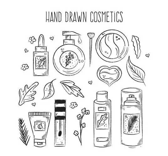 9款手绘化妆品