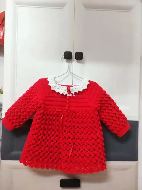 挑战钩织100第28款蝶舞宝宝开衫裙