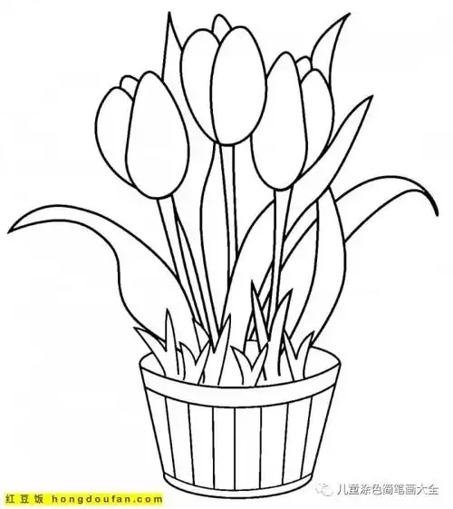 春季儿童好玩的地方简笔画-生活知识库-动动脑