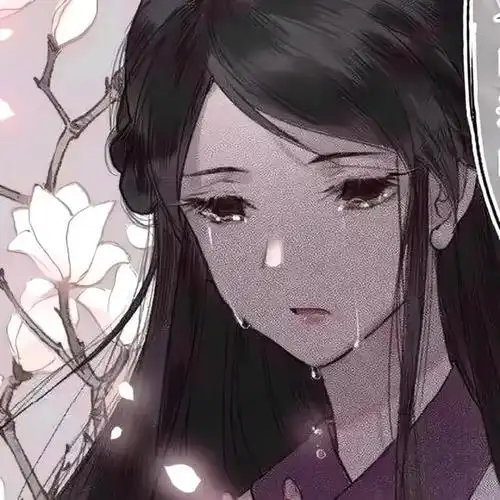 唯美古风丧系女生头像