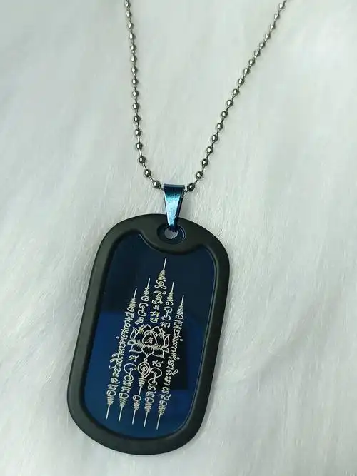 泰国佛牌真品 阿赞冲 莲花八方转运轮挂件 九尾弧仙 五条经文吊牌