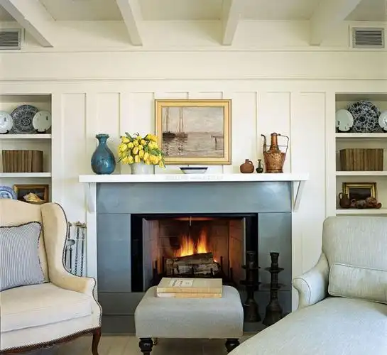 现代家居客厅壁炉装修效果图片