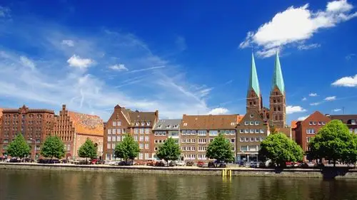 德国吕贝克的河流 壁纸 - 1920x1080