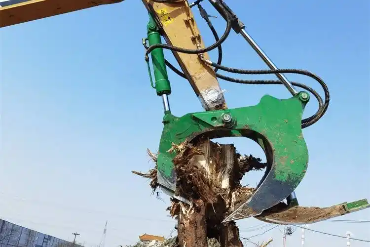 挖掘机属具树根挖拔神器