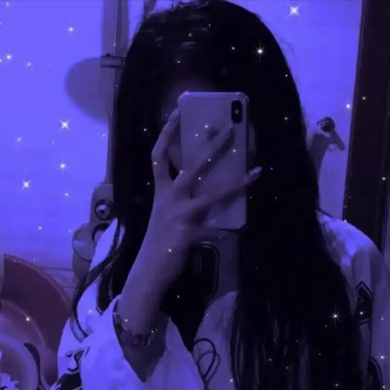 治愈系滤镜遮脸女生头像