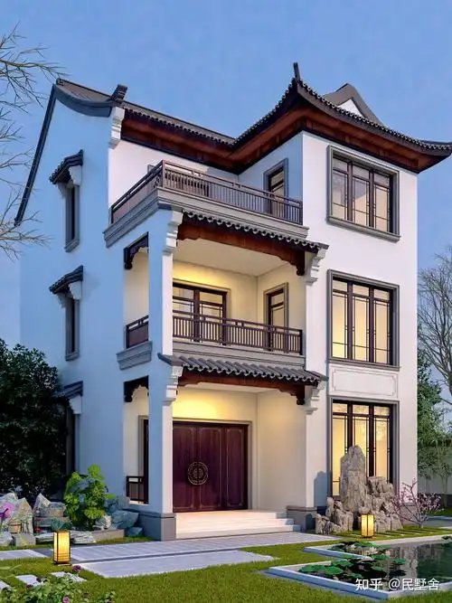 更新开间8米进深不限的江南徽派风别墅自建三层享惬意生活