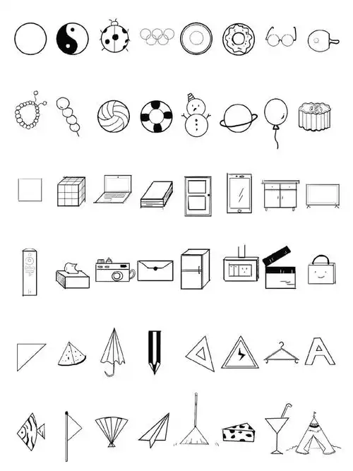 简笔画教程  #简笔画  #可爱简笔画  #圆形创意联想  #方形创意联想