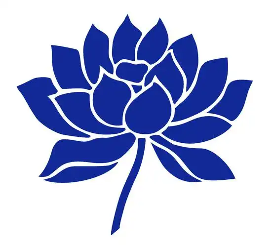 蓝莲花贴纸 笔记本贴纸 行李箱贴纸 吉他贴纸 车贴个性 反光贴纸