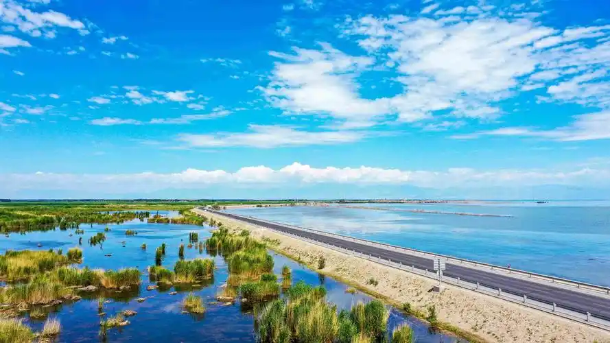 绿水青山丨新疆博斯腾湖碧水连天生态美