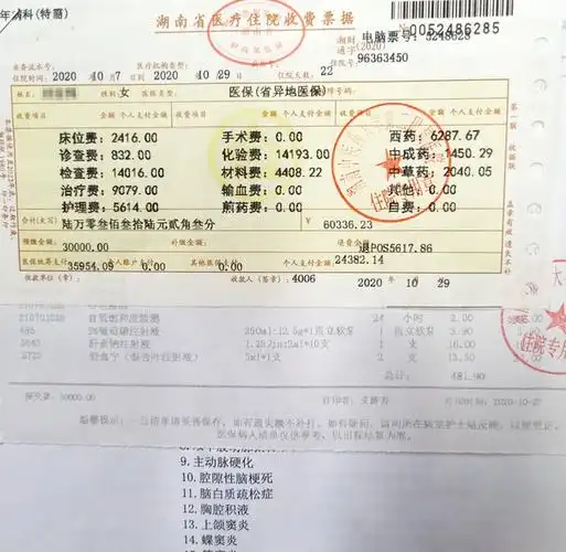 湖南中医附二医院发票