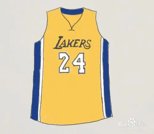 科比球衣的简笔画