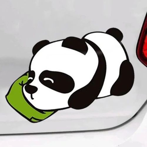 汽车贴纸遮丑补洞划痕遮挡 趴趴熊卡通熊猫可爱车身擦痕贴车尾个