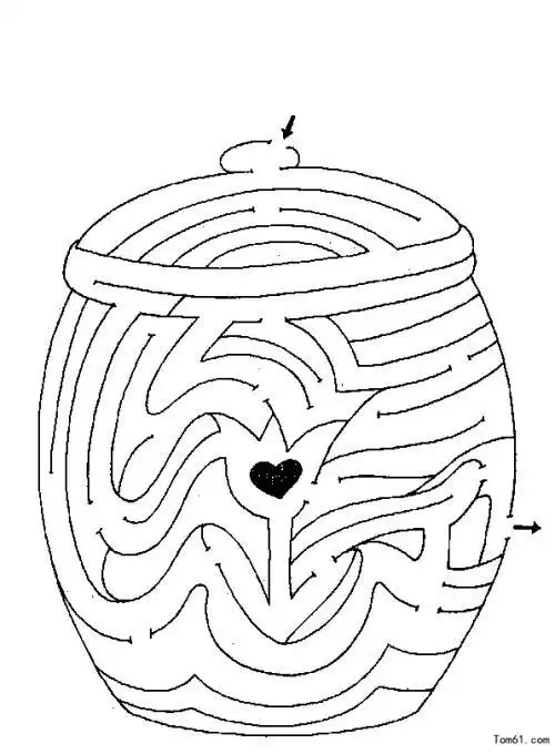 超难的迷宫简笔画